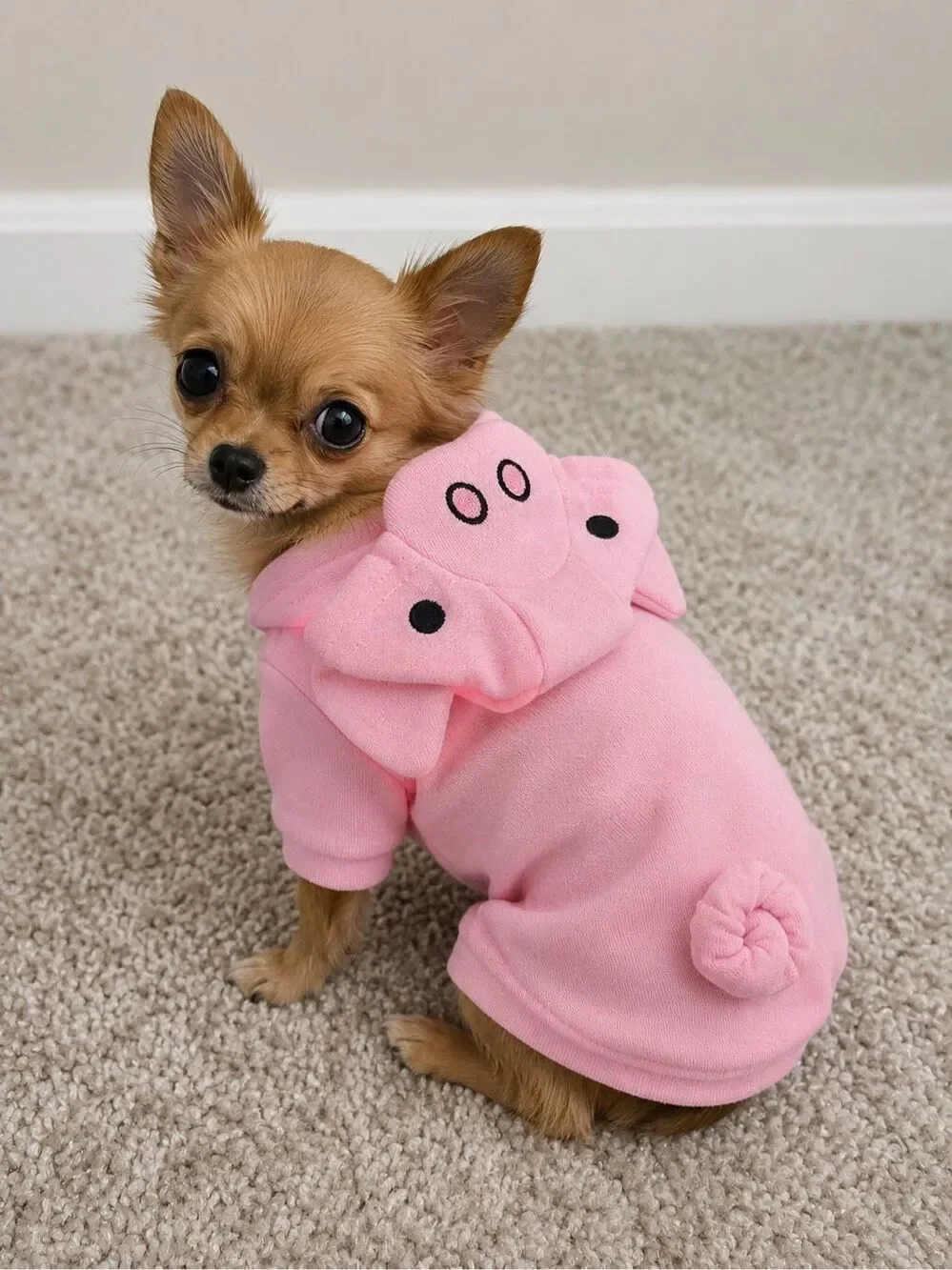 Pig Pet Hoodie XXS Pink NWT